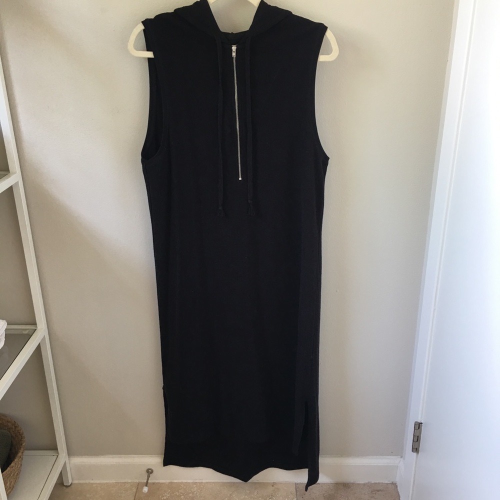 Urban Outfitters Hooded Zip Up Midi Dress